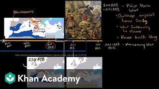 Punic Wars between Rome and Carthage  World History  Khan Academy [upl. by Areip244]