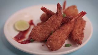 How to Cook our ReadytoCook Panko Crumbed Prawns [upl. by Sedlik]