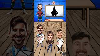 Wholl CUT out Patrick shorts fun mrbeast messi ronaldo animation [upl. by Segal540]