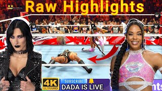 Rhea Ripley TAKES DOWN Bianca Belair in RAW Highlights Today [upl. by Annim565]