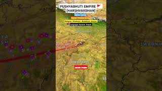 PUSHYABHUTI EMPIRE HARSHVARDHAN 🚩  kingharshvardhan history trending shorts viral hindu [upl. by Akcir146]