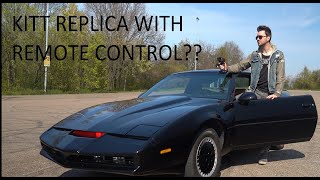 A Real Remote controlled KITT replica doing a reverse Jturn [upl. by Anilehs]