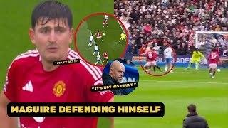 Harry Maguire Tried To Defend Himself After Missed Interception That Led To Goal [upl. by Atalee]