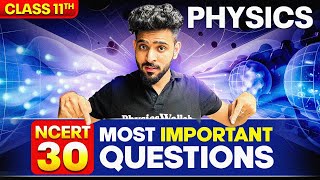 CBSE Class 11th Physics  30 Most Important Questions [upl. by Erdnoid]