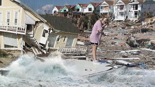 Storm Eunice destroys the Netherlands The wind of 150 kmh blows people and pulls out trees [upl. by Wilek]