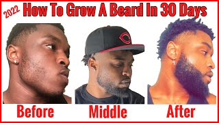 How To Grow A Beard In 30 Days  2022 Step By Step [upl. by Aicala]