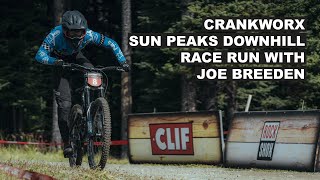 Crankworx BC Sun Peaks Downhill Race Run With Joe Breeden [upl. by Yraek]