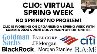 quotNo Spring No Problemquot Clio Banking amp Finance Virtual Panel Event [upl. by Afinom]