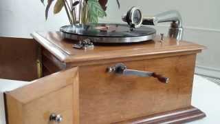 HMV hornless gramophone Model A 1911 [upl. by Darom]