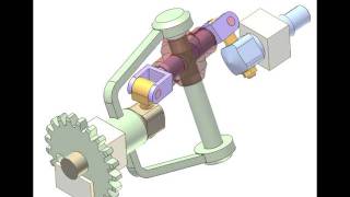 Bar mechanism for speed reduction 1 [upl. by Ahsyekat228]