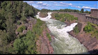 The waterfalls in Trollhättan in 2022 4K [upl. by Afnin529]