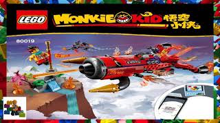 LEGO instructions  Monkie Kid  80019  Red Sons Inferno Jet [upl. by Chanda]