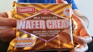 Tunnocks Milk Chocolate Wafer Creams Review [upl. by Magdau]