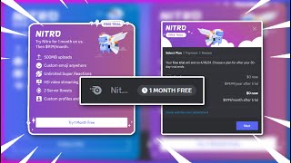 DISCORD is giving YOU 1 month of FREE DISCORD NITRO [upl. by Nerland]