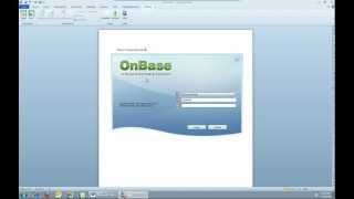 Hyland Software  MS Office Integrations for OnBasewmv [upl. by Aliwt]