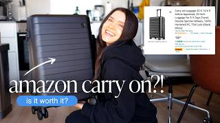 Affordable AMAZON LUGGAGE  is it worth it 🤑 NinetyGo Rhine Pro Carry On Review [upl. by Ennayelsel]