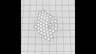 Cheerios effect with bubbles floating in water [upl. by Takara]