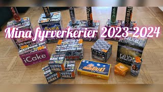 MINA FYRVERKERIER 20232024 mycket Svea [upl. by Sualakcin]