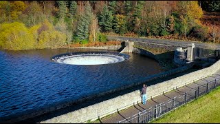 Ladybower Reservoirs plug hole during drought and flood could you be sucked in [upl. by Mila125]