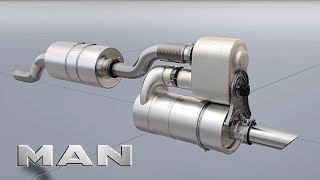 MAN Engines  Modular Exhaust aftertreatment System  MAN Trucks amp Bus [upl. by Staten]