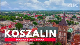 KOSZALIN z drona 4K Polska z lotu ptaka [upl. by Ttihw726]