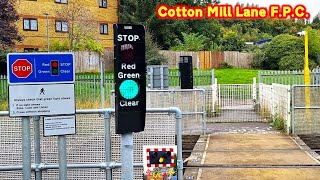 Cotton Mill Lane Footpath Level Crossing Hertfordshire [upl. by Nhojleahcim]