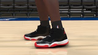 NBA 2K24 Next Gen Shoe Creator  Air Jordan 11 quotBredquot [upl. by Ynaffital]