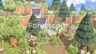 My New Forestcore Entrance  Speedbuild   Animal Crossing New Horizons [upl. by Ansev]