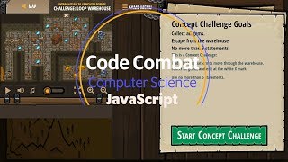 CodeCombat  Loop Warehouse Concept Challenge JavaScript Tutorial with Solution [upl. by Eleazar]