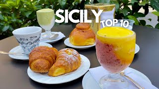 Top 10 MUSTTRY Foods in Sicily 🇮🇹 [upl. by Ahsir746]