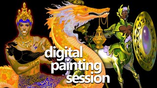 What I Painted This Week  Digital Painting TimeLapse Compilation [upl. by Ayna]