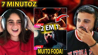 REACT Rap do Freddy Krueger  O SENHOR DOS PESADELOS  Rap do Jason  A NOITE DE CAÇA COMEÇOU [upl. by Odrarebe]