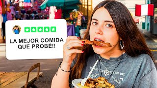 Probando COMIDA CALLEJERA en LIMA PERÚ por PRIMERA VEZ [upl. by Bully]