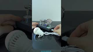 DIY Mini Stirling Engine Generator  How to Power Small Devices with elektricjunkyscom Shorts [upl. by Ybbor]