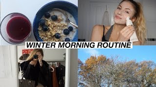 WINTER MORNING ROUTINE 2018 [upl. by Airrehs]