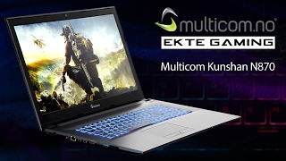 Multicom Kunshan N870 bærbar GamingPC [upl. by Almire330]