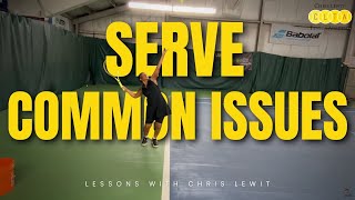 Common Serve Technique Issues  On Court Private Lesson With Chris [upl. by Farlee]