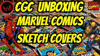 CGC UNBOXING Marvel Fans Must Watch AMAZING Comic Book Sketch Art [upl. by Ayk]