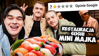 JAK SMAKUJE SUSHI MINI MAJKA  testujemy nową restaurację [upl. by Marybella]