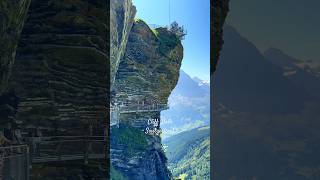 Cliff Walk Switzerland 🇨🇭⛰️🤩 nature travel swissalps switzerland viral shorts vibes hiking [upl. by Aillimac]