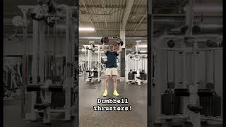 Dumbbell Thrusters thrusters hiit fullbodyworkout dumbbellthrusters [upl. by Lain]