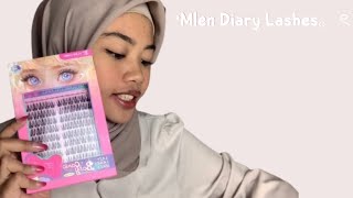 MLEN DIARY LAZY SERIES FAKE LASHES [upl. by Ferna287]