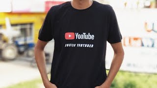 How to get your youtube channel name tshirt in Hindi full guide [upl. by Goldie]