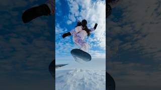 Jump and snap snowboarding skiing ski snow adventure avalanche youtube shorts [upl. by Iahc]