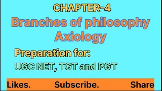 Educational Philosophy II Axiology II Preparation for UGC NET PGT and TGT II EDUCATION II [upl. by Suicul]