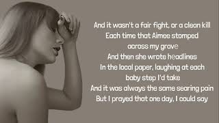 Taylor Swift  thanK you aIMee lyrics [upl. by Nerral915]