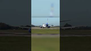 RARE Nauru 737300 Takeoff at Norwich Airport [upl. by Tsirhc]