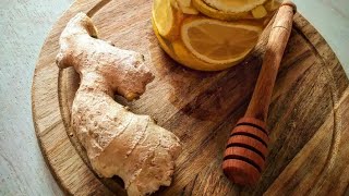 ☀Recette Infusion naturelle 🍋🍯🥔 citron gingembre et Miel [upl. by Airtened]