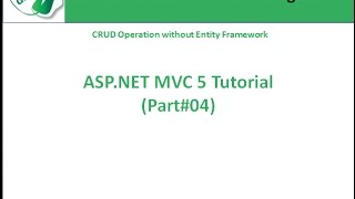 ASPNet MVC CRUD Operation without Entity Framework [upl. by Clarita797]