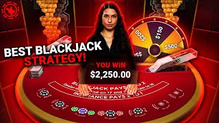 BLACKJACK WHEEL STRATEGY WAS ON FIRE [upl. by Eineeuq]